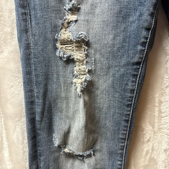 Kancan Jeans Womens 13/31 Double Frayed  Distressed Jeans # 116615 - Picture 6 of 14